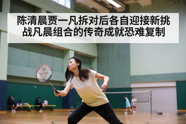 陈清晨贾一凡拆对后各自迎接新挑战凡晨组合的传奇成就恐难复制